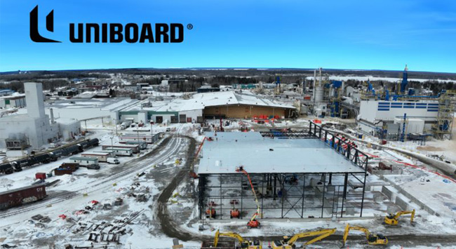 Uniboard moves forward with its Val-d’Or Particleboard Plant Modernization Program